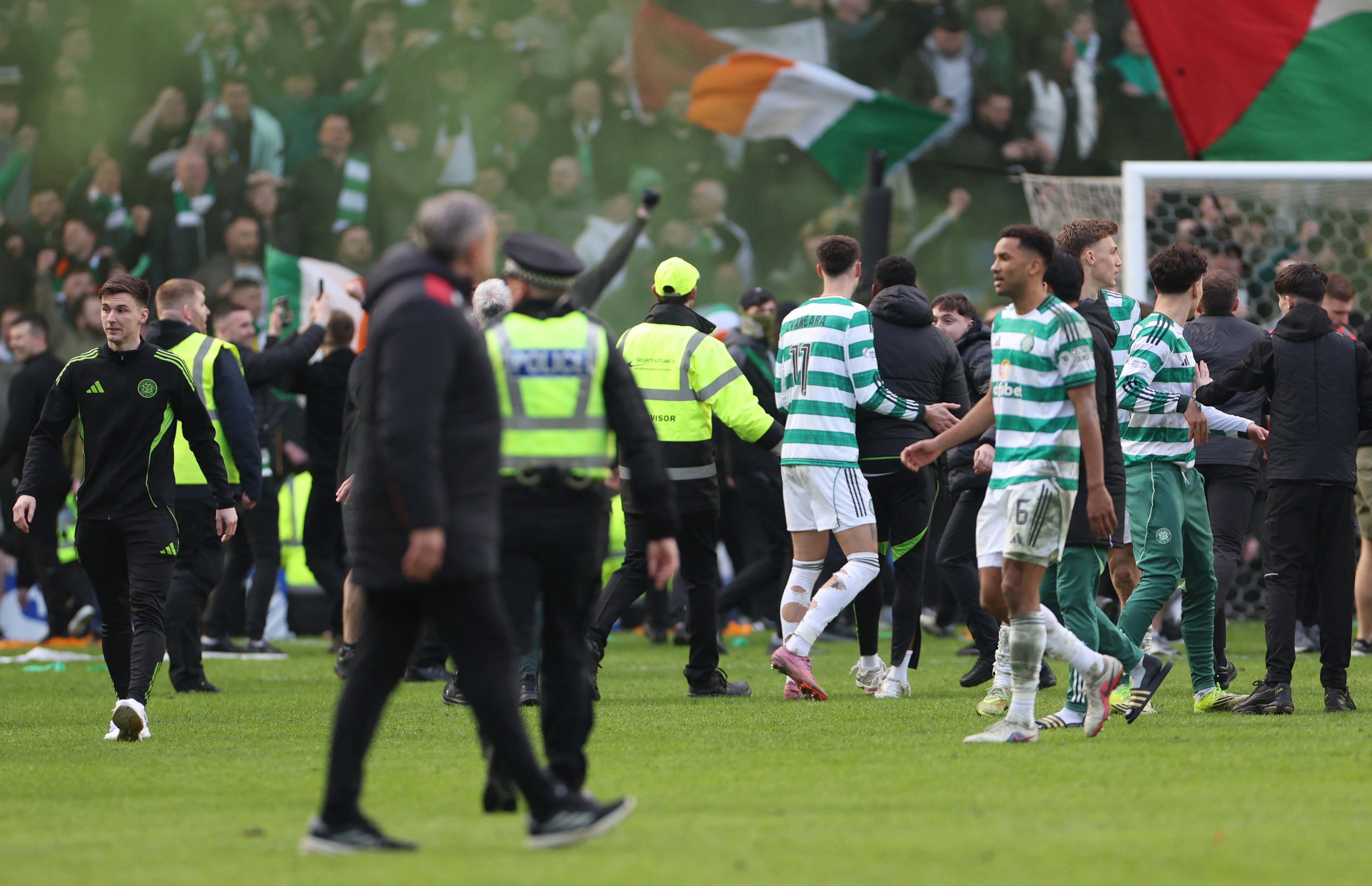 Scottish League Cup: Rangers and Celtic fans clash following dramatic ...