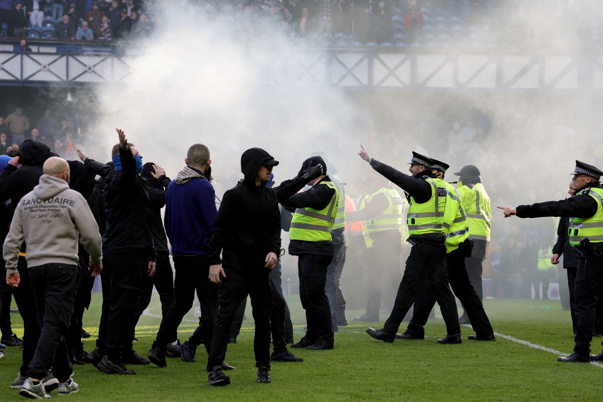 Celtic’s Scottish Cup win overshadowed by chaotic scenes after penalty shootout 4 Rangers v Celtic Scottish Gas Mens Scottish Cup Quarter Final Ibrox Stadium trsatkic