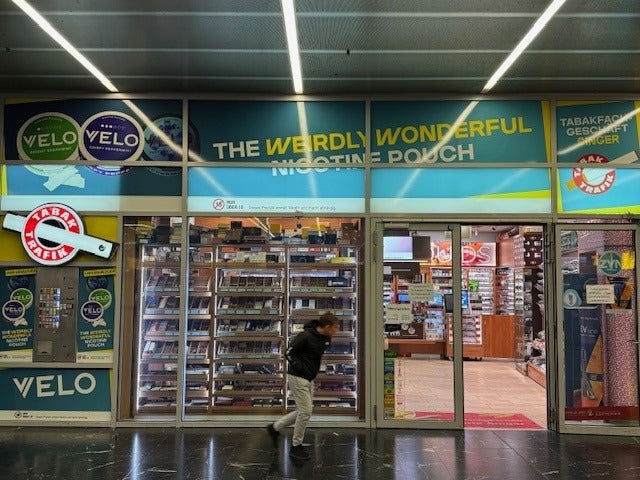 Nicotine pouch advertising in Vienna