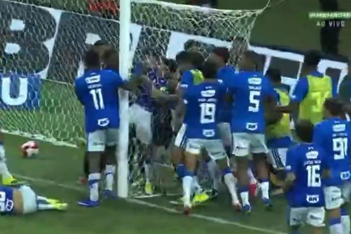 Mass brawl in chaotic Brazil state final sees 23 players sent off