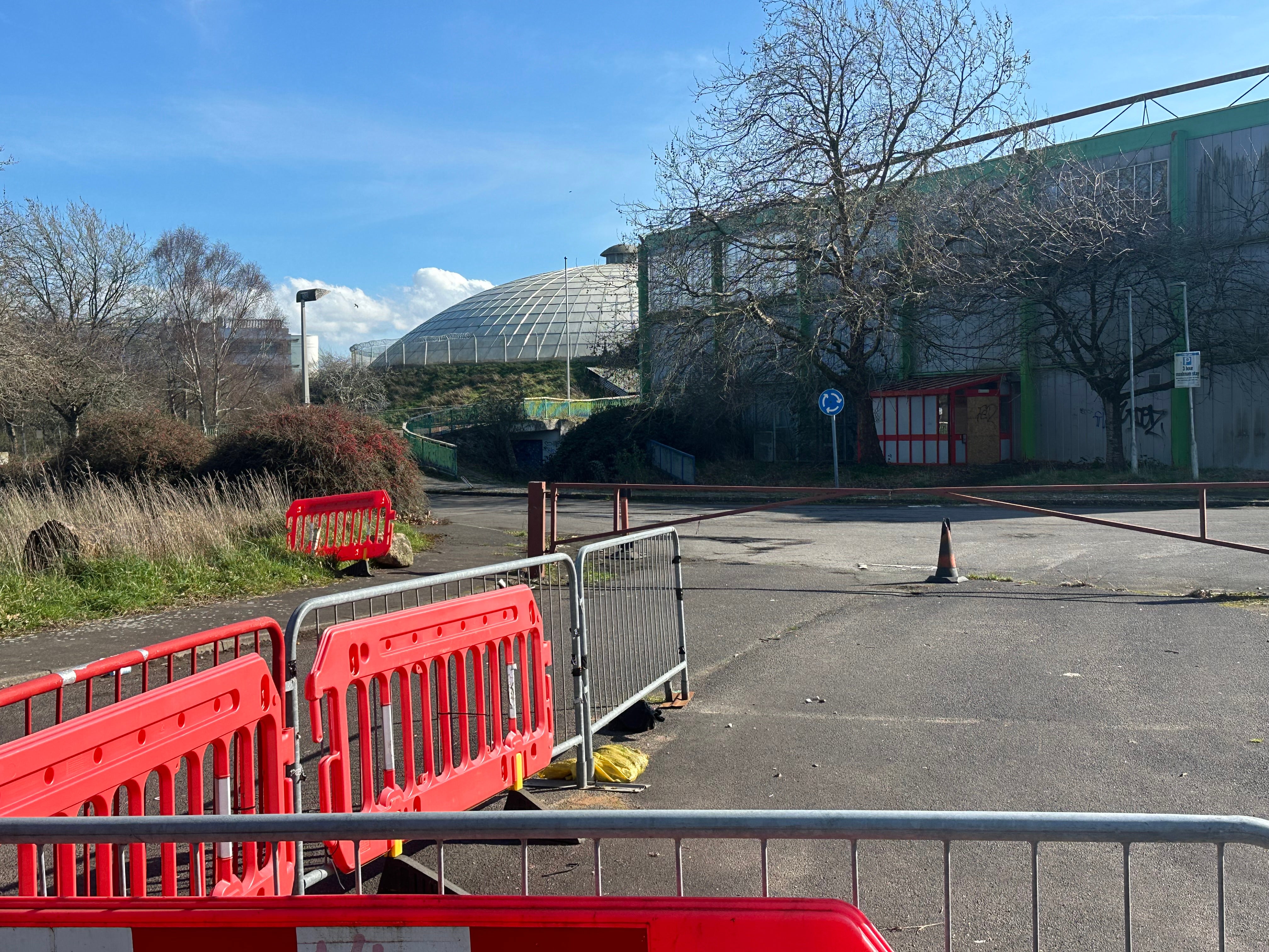 The former Oasis Leisure Centre, which was closed in 2020. Local folklore suggests the band Oasis was named after the once-popular leisure centre