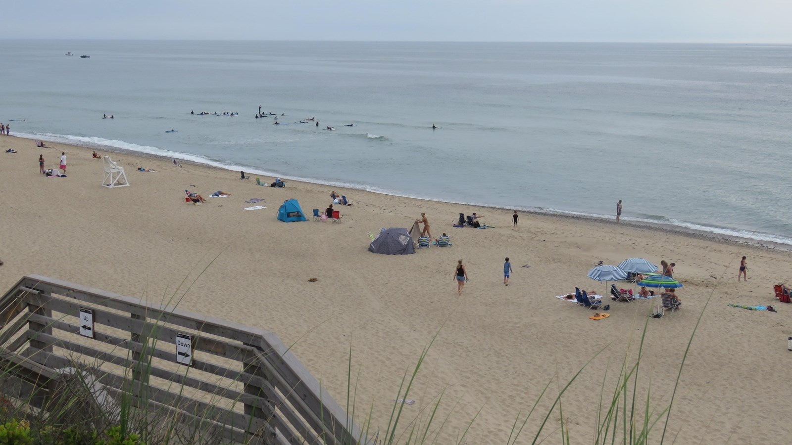The stairs at Marconi Beach are often damaged by powerful nor’easter storms