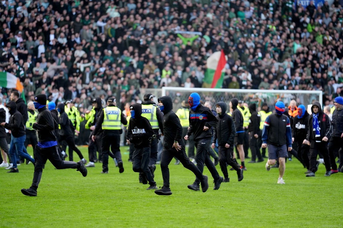 Nine arrested, ‘significantly more’ expected after ‘unacceptable’ disorder at Rangers and Celtic clash