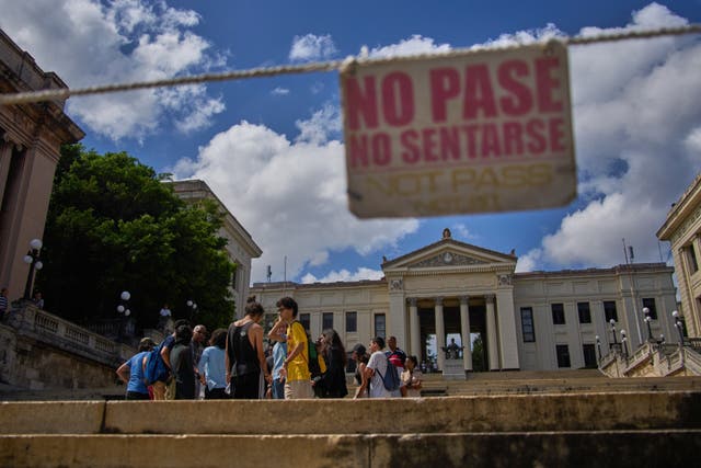 CUBA-ESTUDIANTES PROTESTA