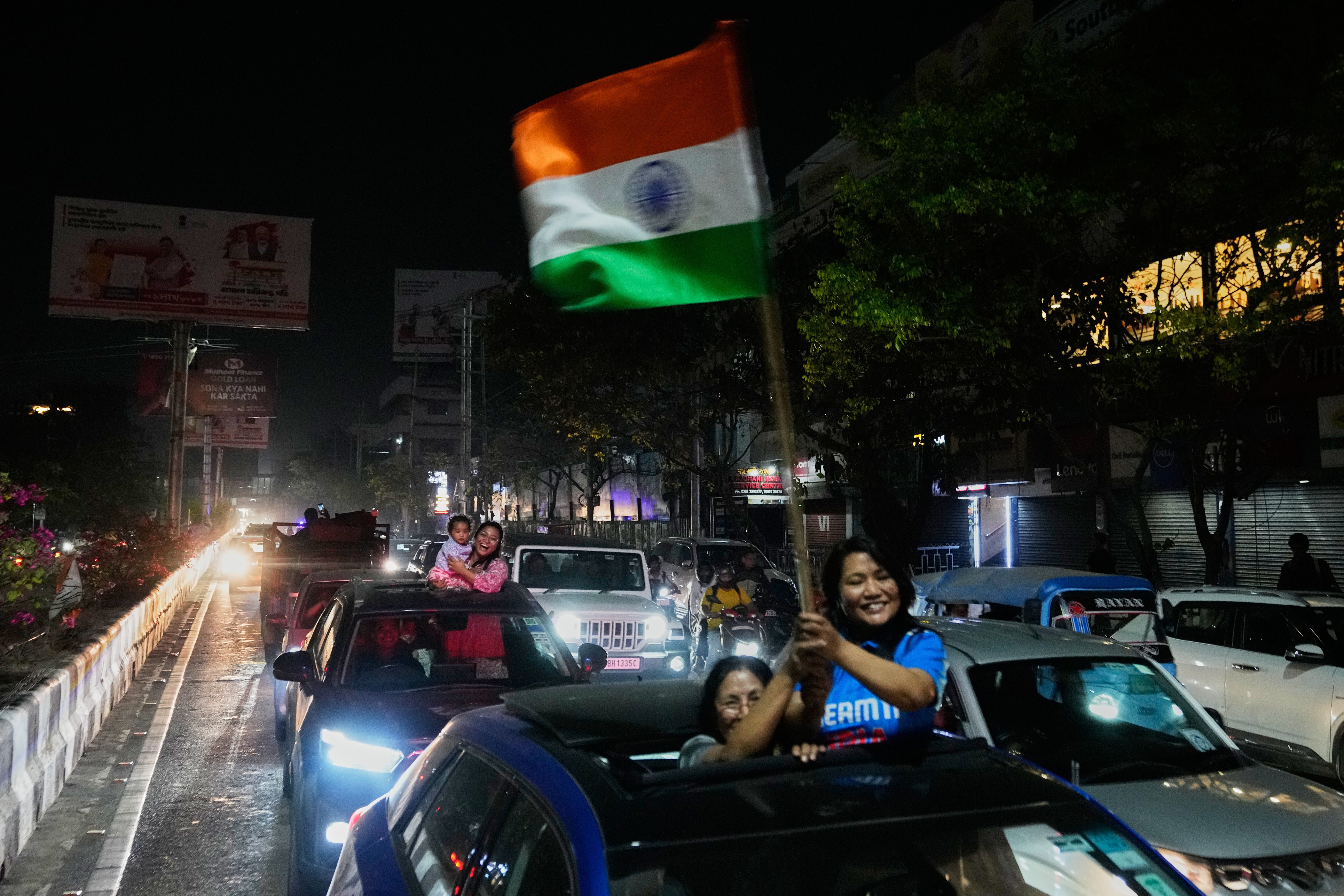 Indians pour into streets to celebrate historic T20 cricket World Cup win