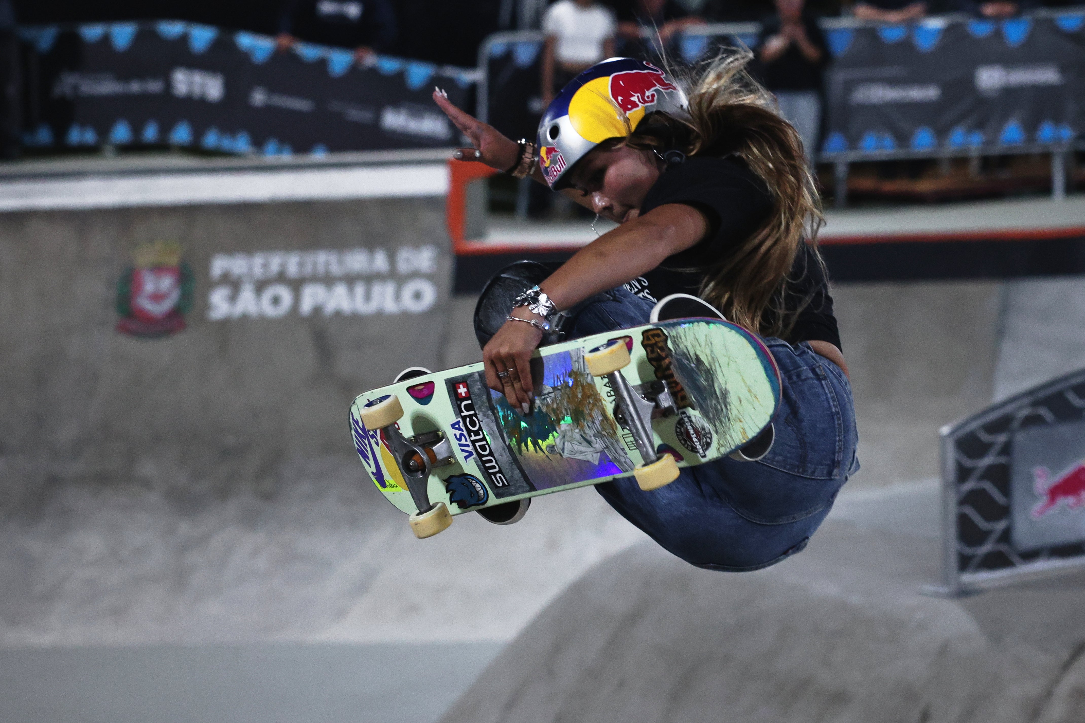 Skateboarding sensation Sky Brown calls for world peace after winning world title