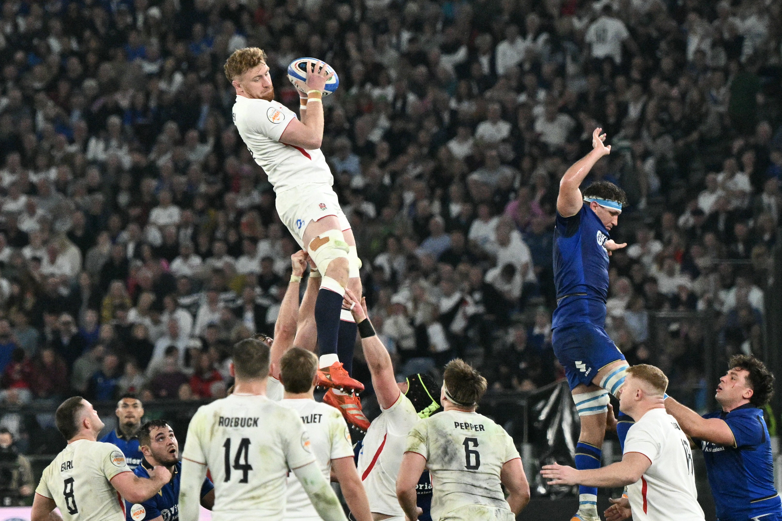 Chessum’s presence in the back row is intended to help relieve England’s lineout woes