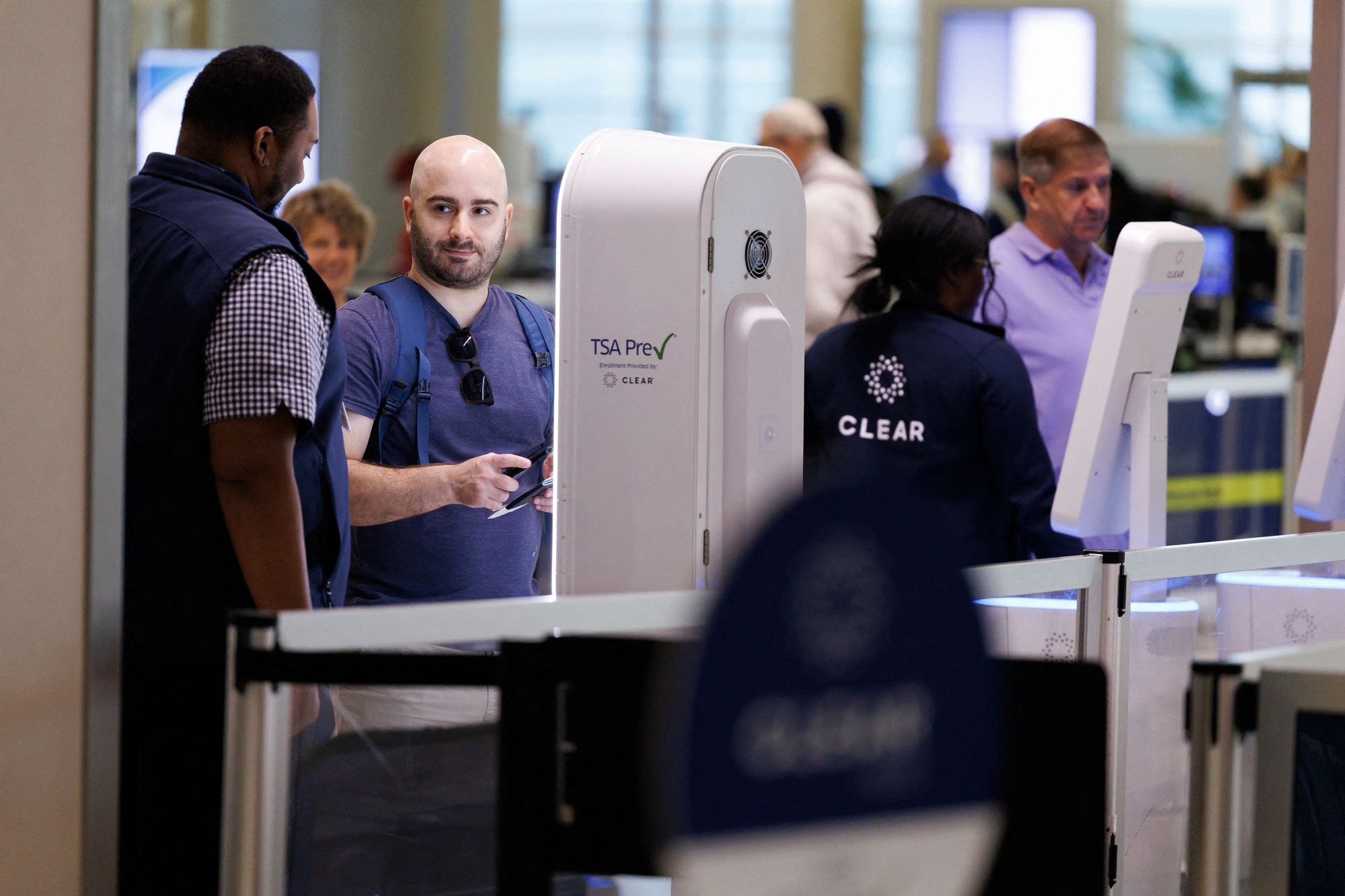 Absence rates hit 53 percent at an airport in Houston, according to the TSA statistics