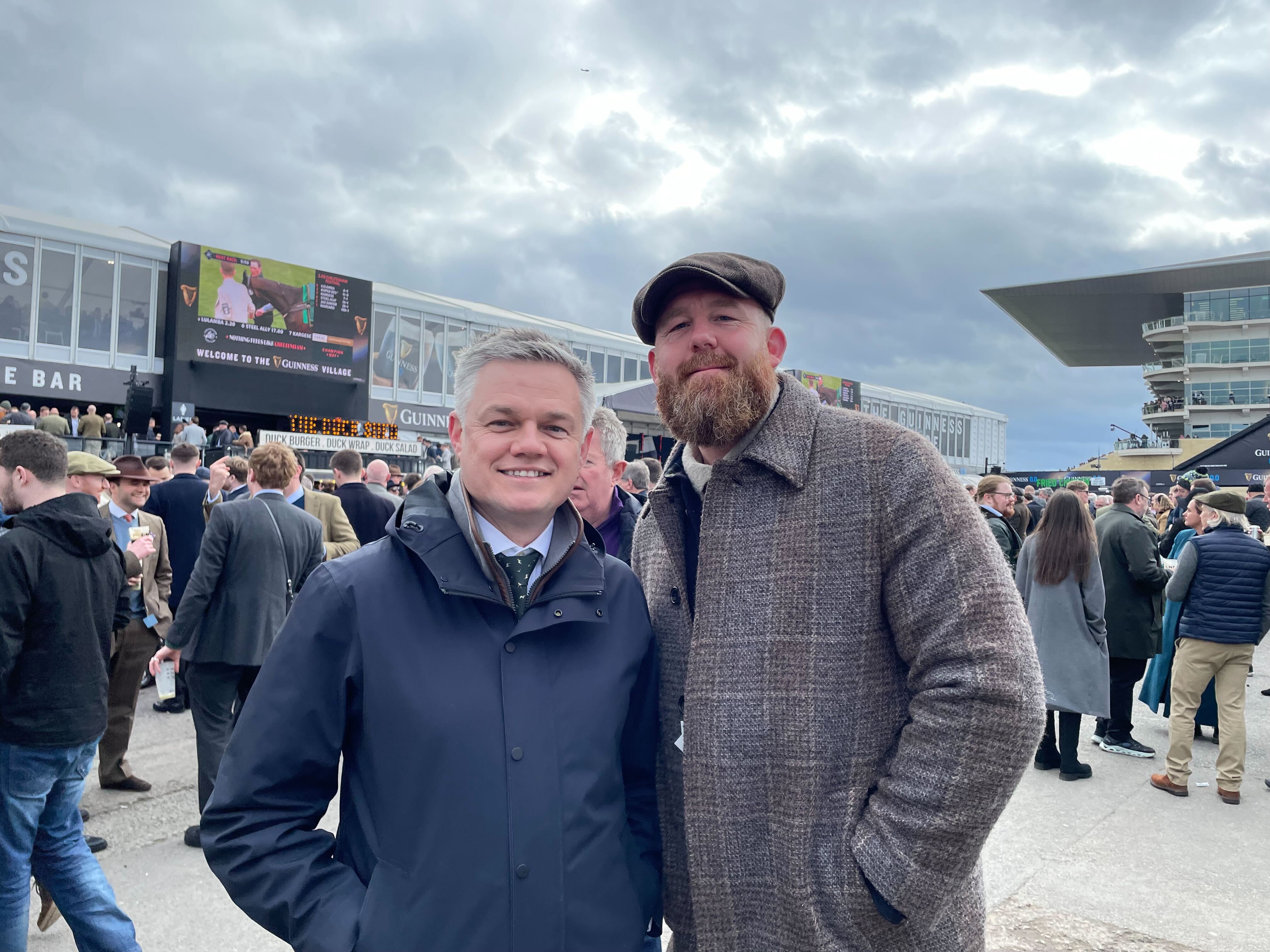 Craig Jones (right) said the festival was back to its best. He was at the festival with his friend Cliff Henry