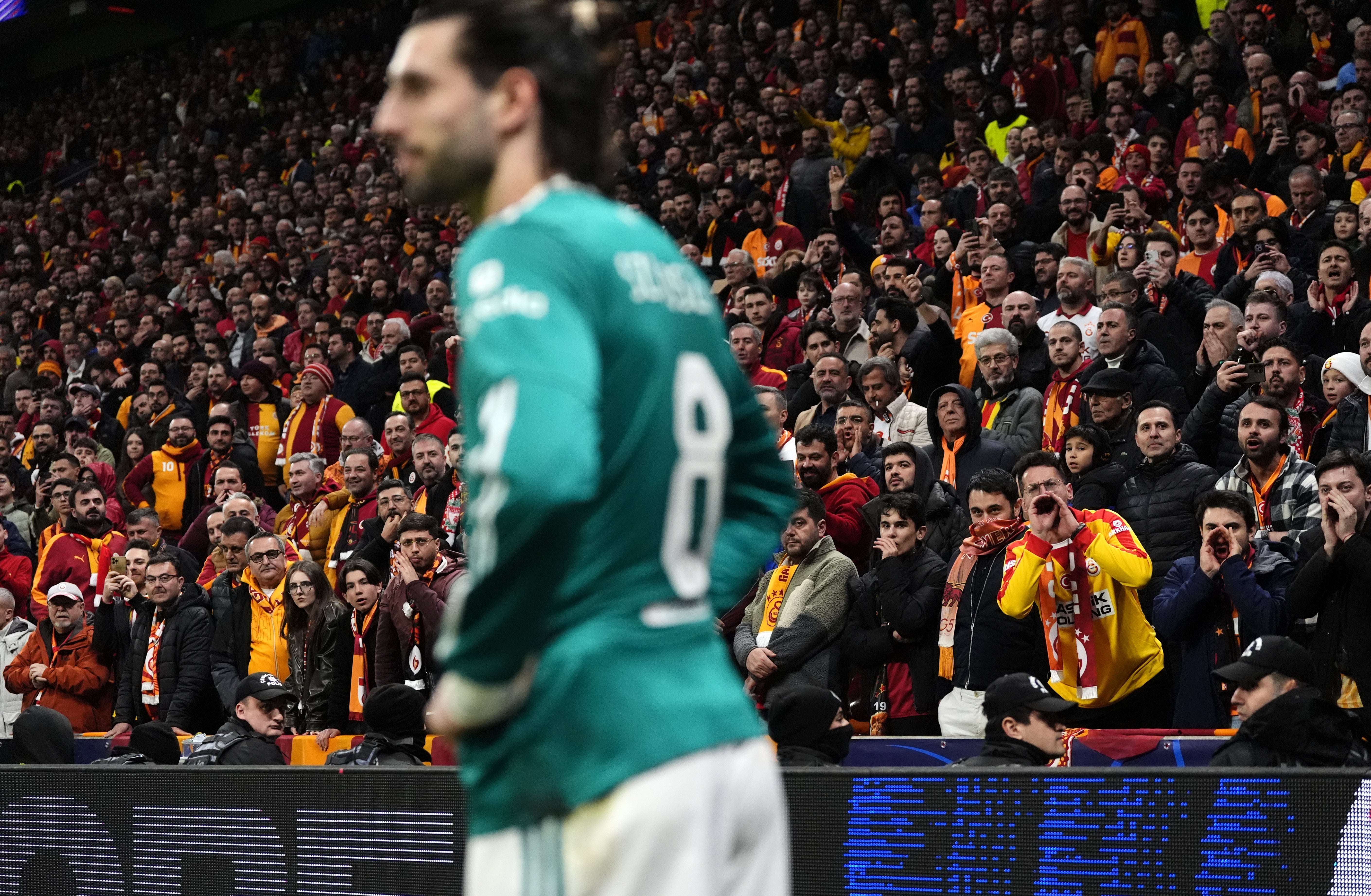 Galatasaray fans created a raucous atmosphere at Rams Park (AP)