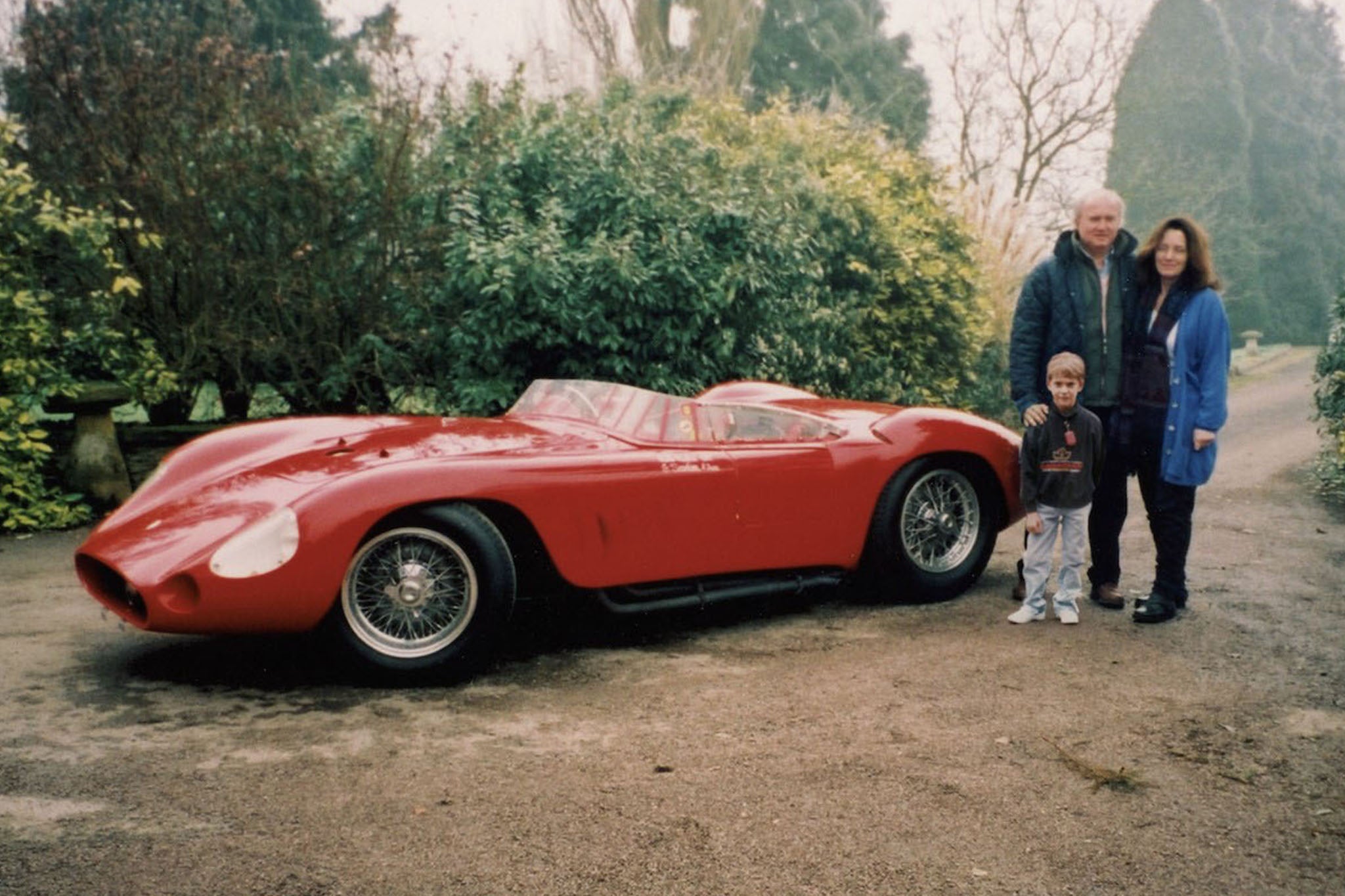Lonan O’Herlihy, the ‘Posh PT’, as a youngster with his painter mum Pamela and ‘father figure’ Hugh Taylor