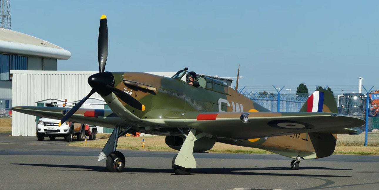 A Hurricane aircraft owned by the late Hugh Taylor
