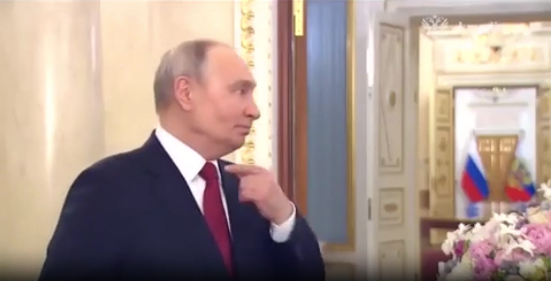 Vladimir Putin suffers coughing fit in video deleted by the Kremlin