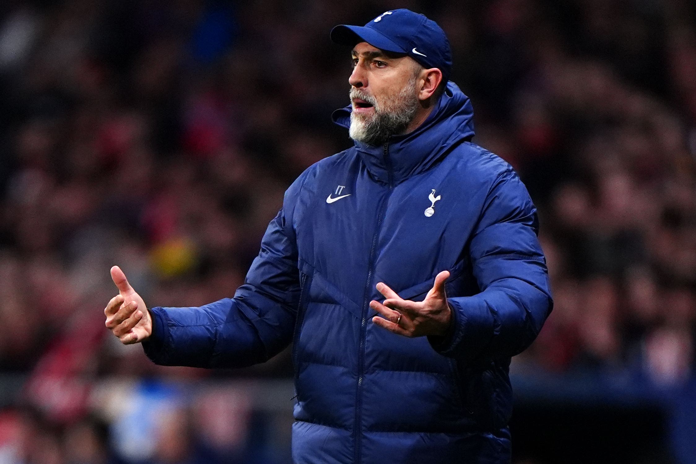 Tottenham interim manager Igor Tudor suffered a fourth straight loss on a chaotic night in Madrid (Bradley Collyer/PA)