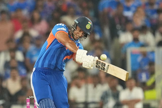 <p>Shivam Dube (pictured) was almost mobbed by fans on his way home from the T20 World Cup</p>