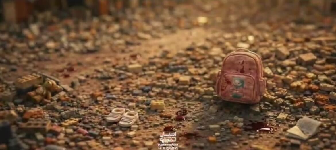 In the video, the U.S. missile struck a girls’ school, which appeared to be a reference to the school in Minab, southern Iran, where 175 schoolgirls and staff were killed