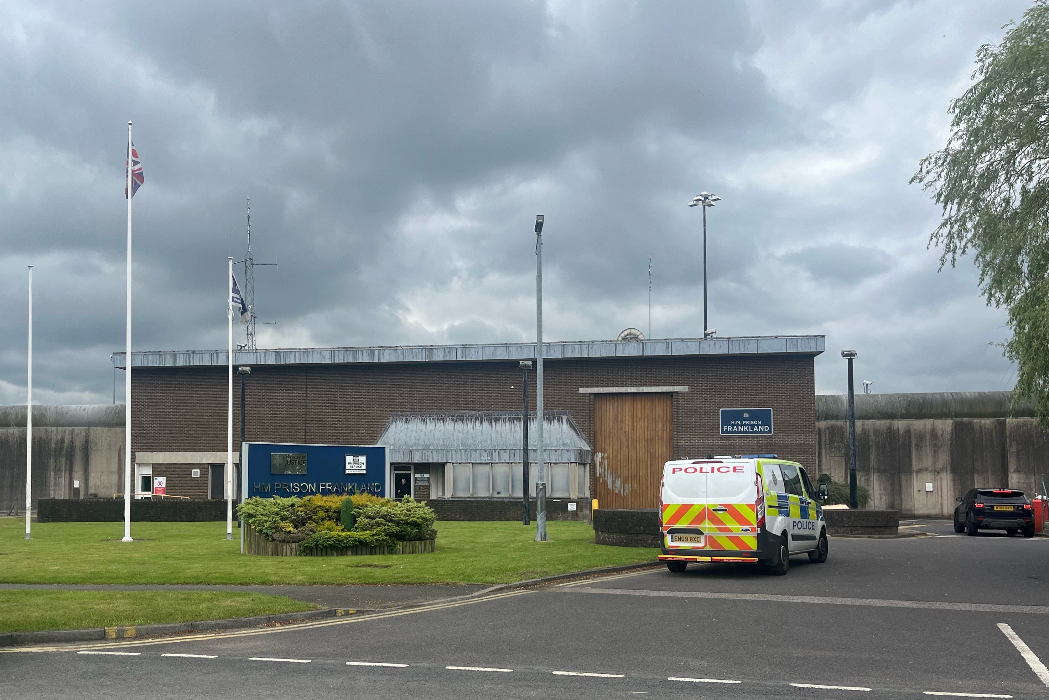 An inquest heard that Huntley was attacked with a metal bar in a workshop at HMP Frankland (Tom Wilkinson/PA)