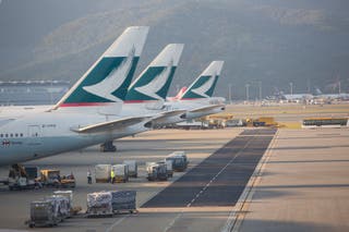 Cathay Pacific Airways forecast a profit of about HK$6 billion to โHK$6.5 billion ($765.39 million to $829.12 million) for the six months ended June 30, up from HK$3.7 billion in the same โperiod a year earlier