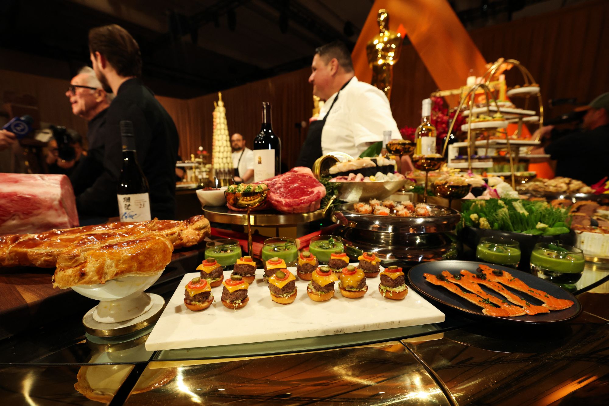 The sliders, seen at the 98th Oscars Governors Ball preview, are a favorite on the lavish menu