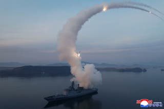 North Korea fires volley of 10 ballistic missiles in massive show of ...