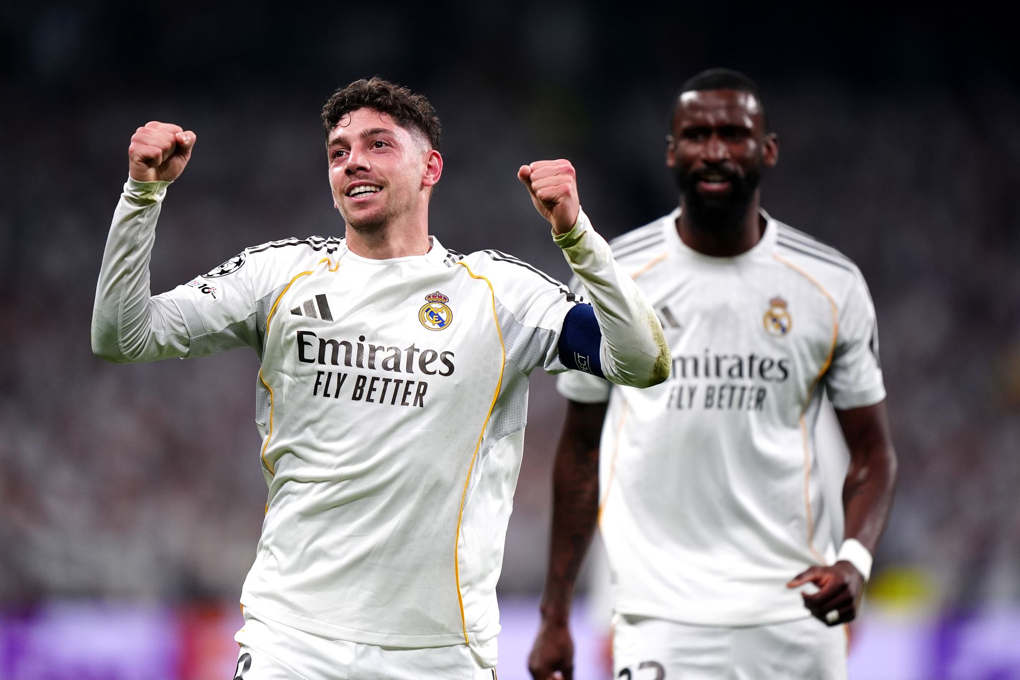 Valverde starred with a first career hat-trick