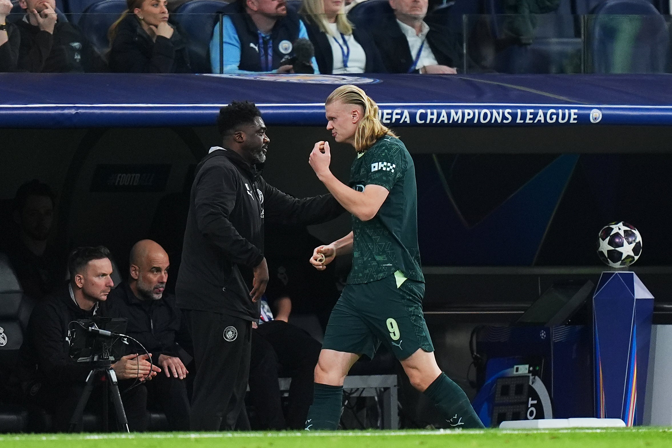 Haaland was totally anonymous, with only one touch in the opposition box