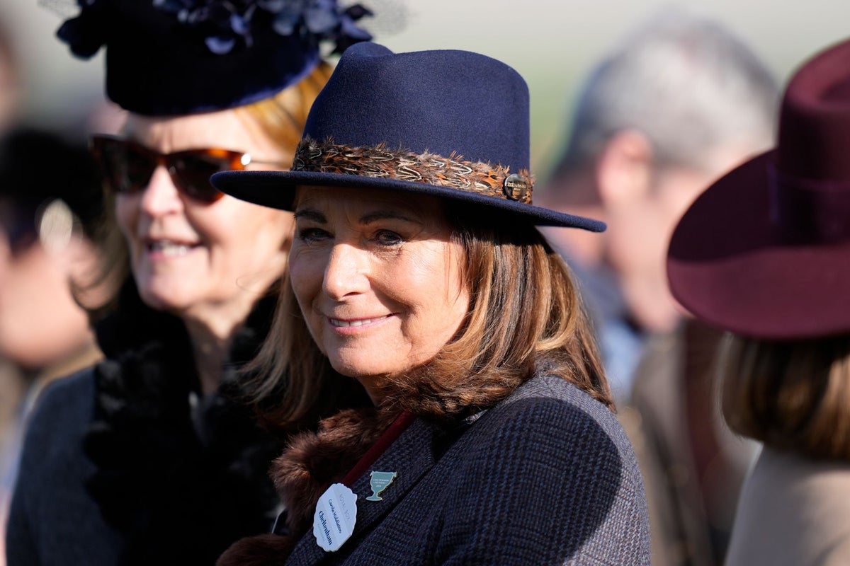 Carole Middleton borrows from Kate’s wardrobe for Cheltenham outfit