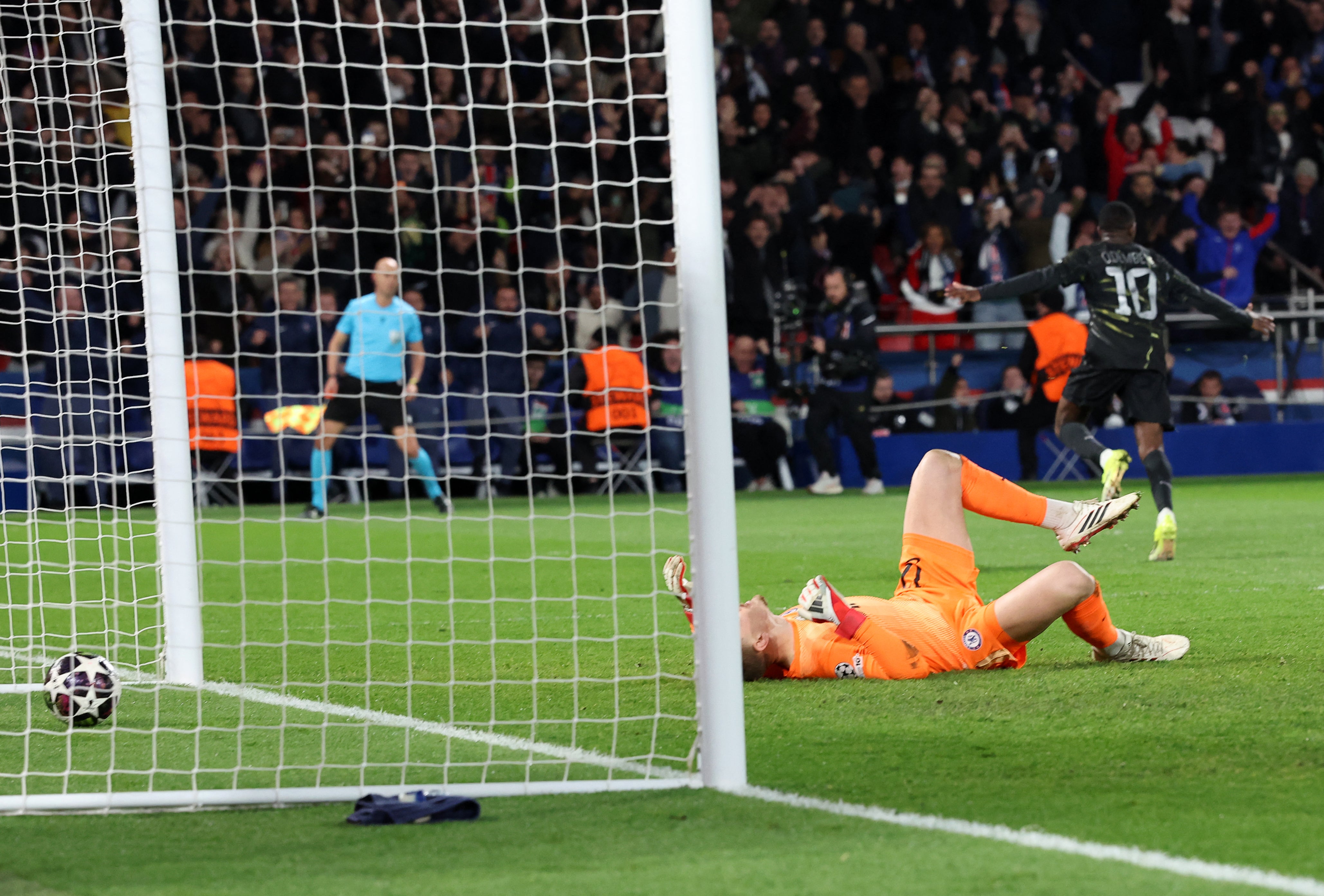 Filip Jorgensen endured a difficult evening in the Chelsea goal