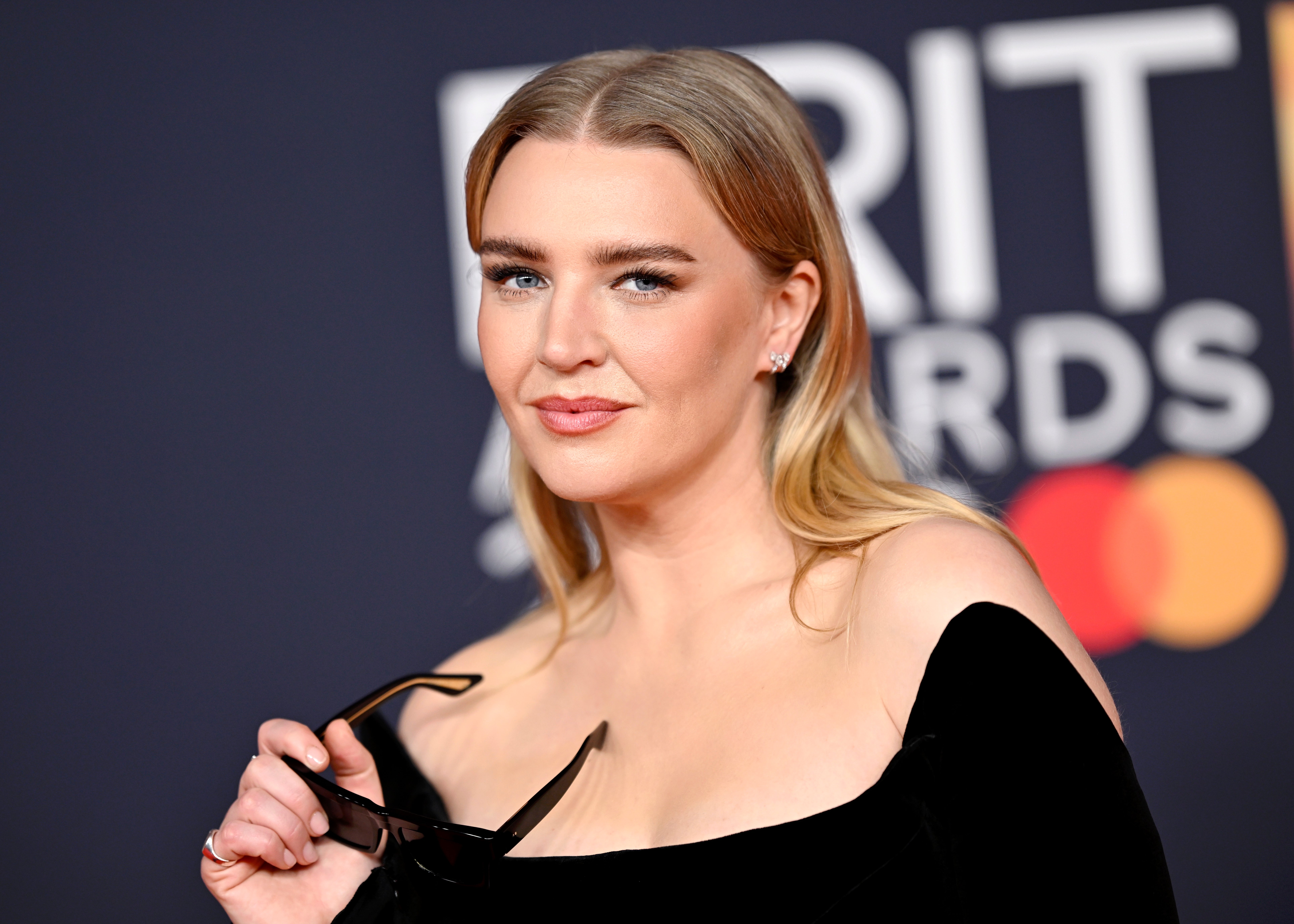 Taylor at the 2026 Brit Awards, where she was nominated for Artist of the Year