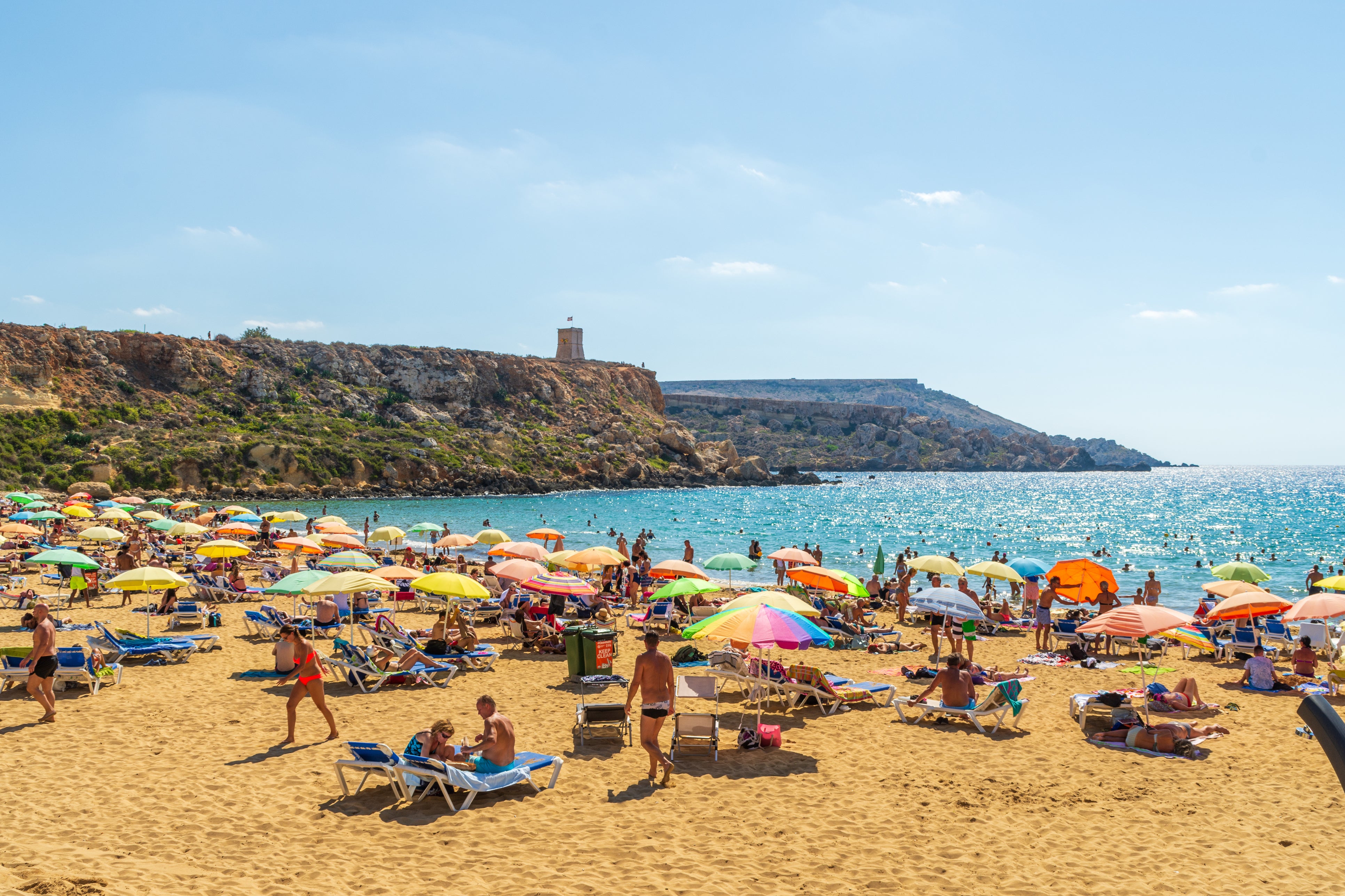 Golden Bay is one of Malta’s go-to classics for beach-goers