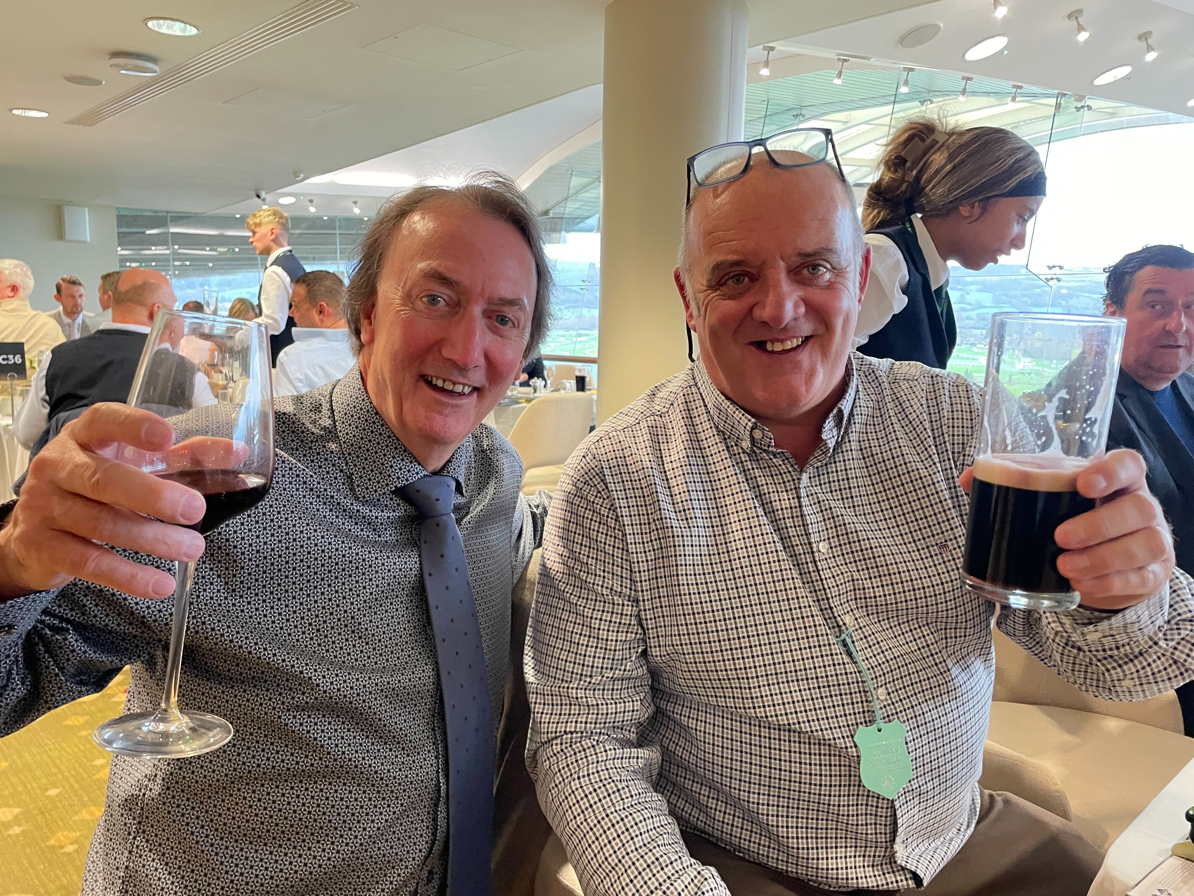 Directly managing Phil Wynn with contract manager Nick Malpus inside the panoramic restaurant
