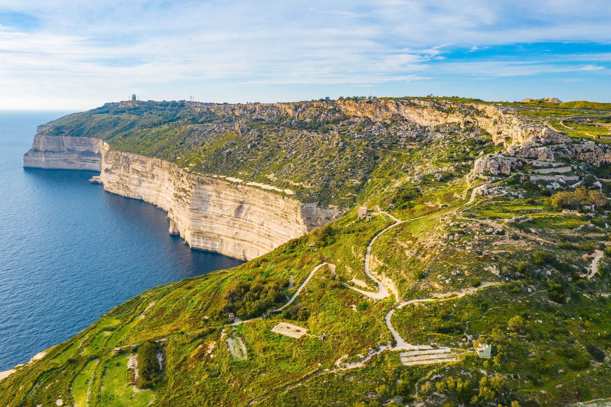 The Dingli Cliffs are the highest point in the Maltese archipelago and make for a sensational trek