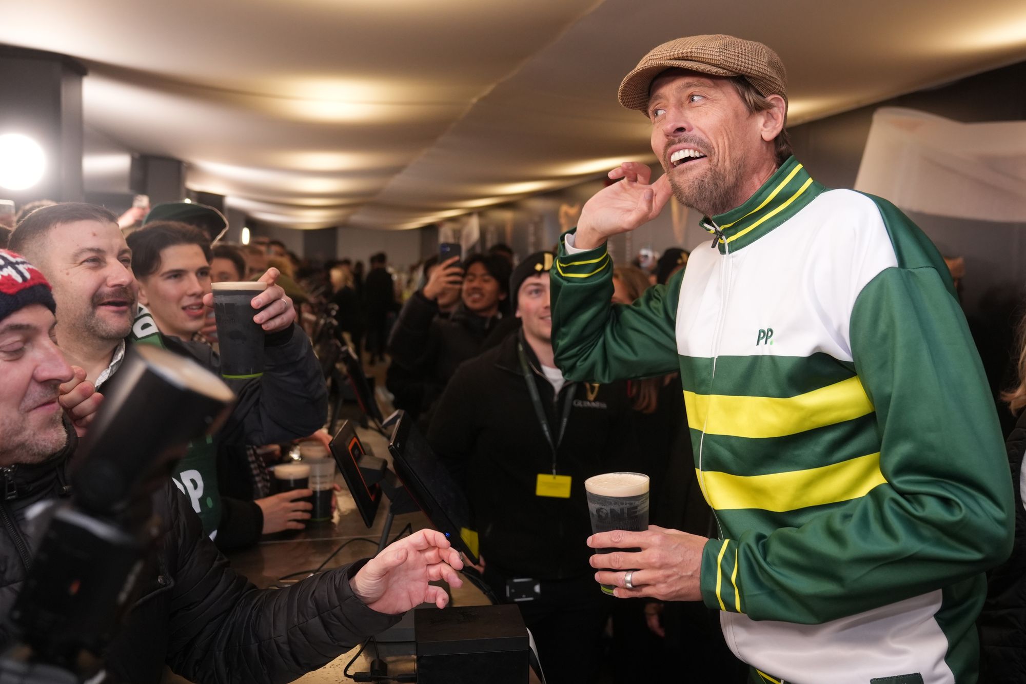 Peter Crouch paid 1,000 pints of Guinness after losing a bet with a bookmaker on St Patrick's Day
