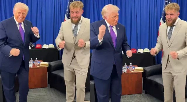 Jimmy Kimmel took a swipe at Jake Paul and Trump uploading a video of themselves dancing