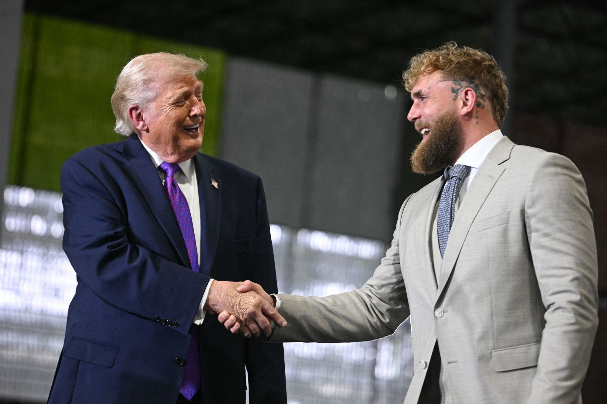 Jake Paul previously endorsed Donald Trump for president during the 2024 election