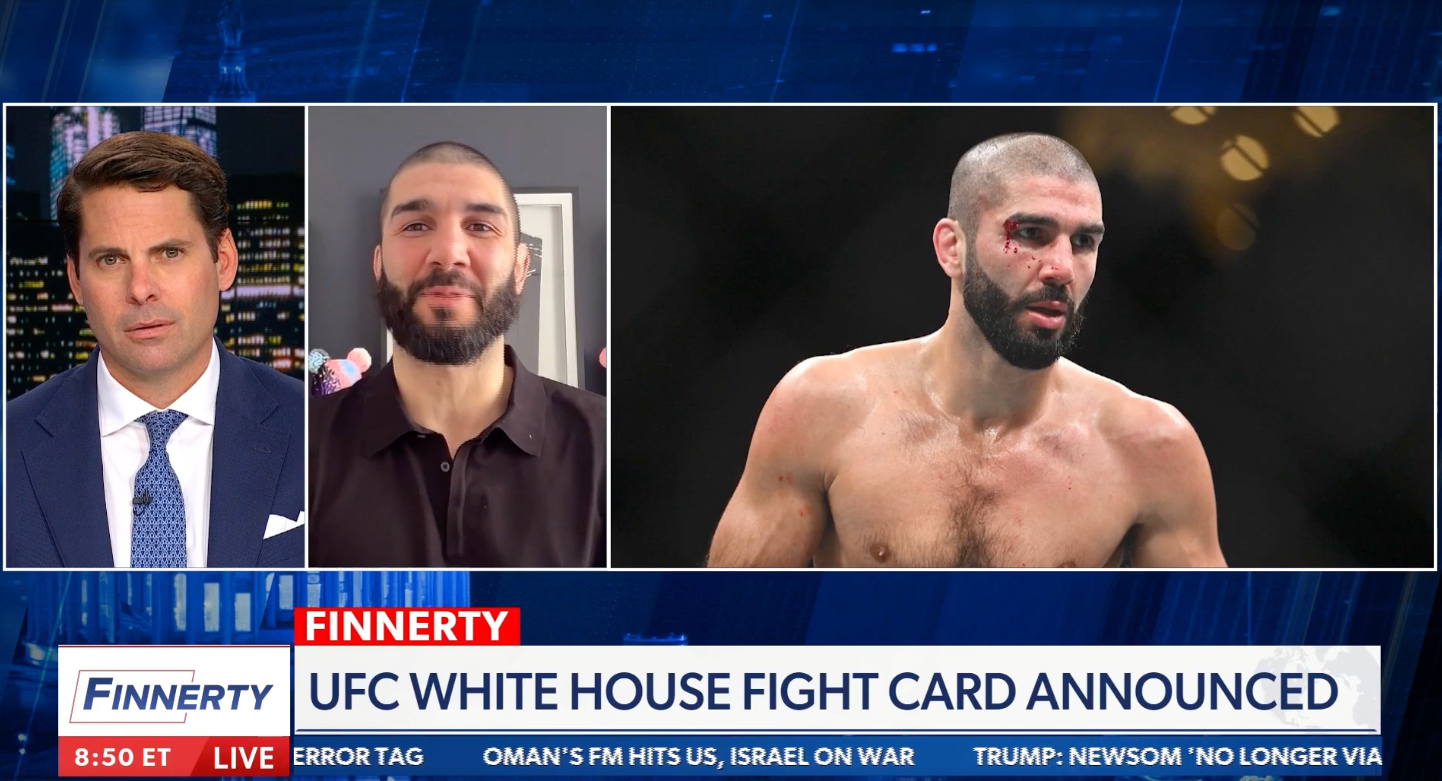 'It's nice to have someone to sharpen your blade against. I think it's going to be great if I spoil the party,' the Canadian fighter told Newsmax on Thursday