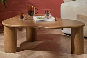 Habitat Mariel coffee table, walnut, Glamoratti style