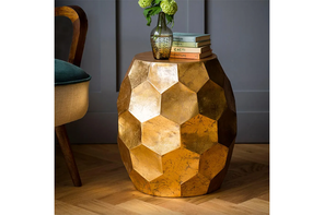 Atkin and Thyme honeycomb side table, Glamoratti style