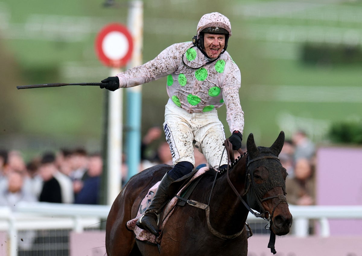 The Gold Cup trophy presentation