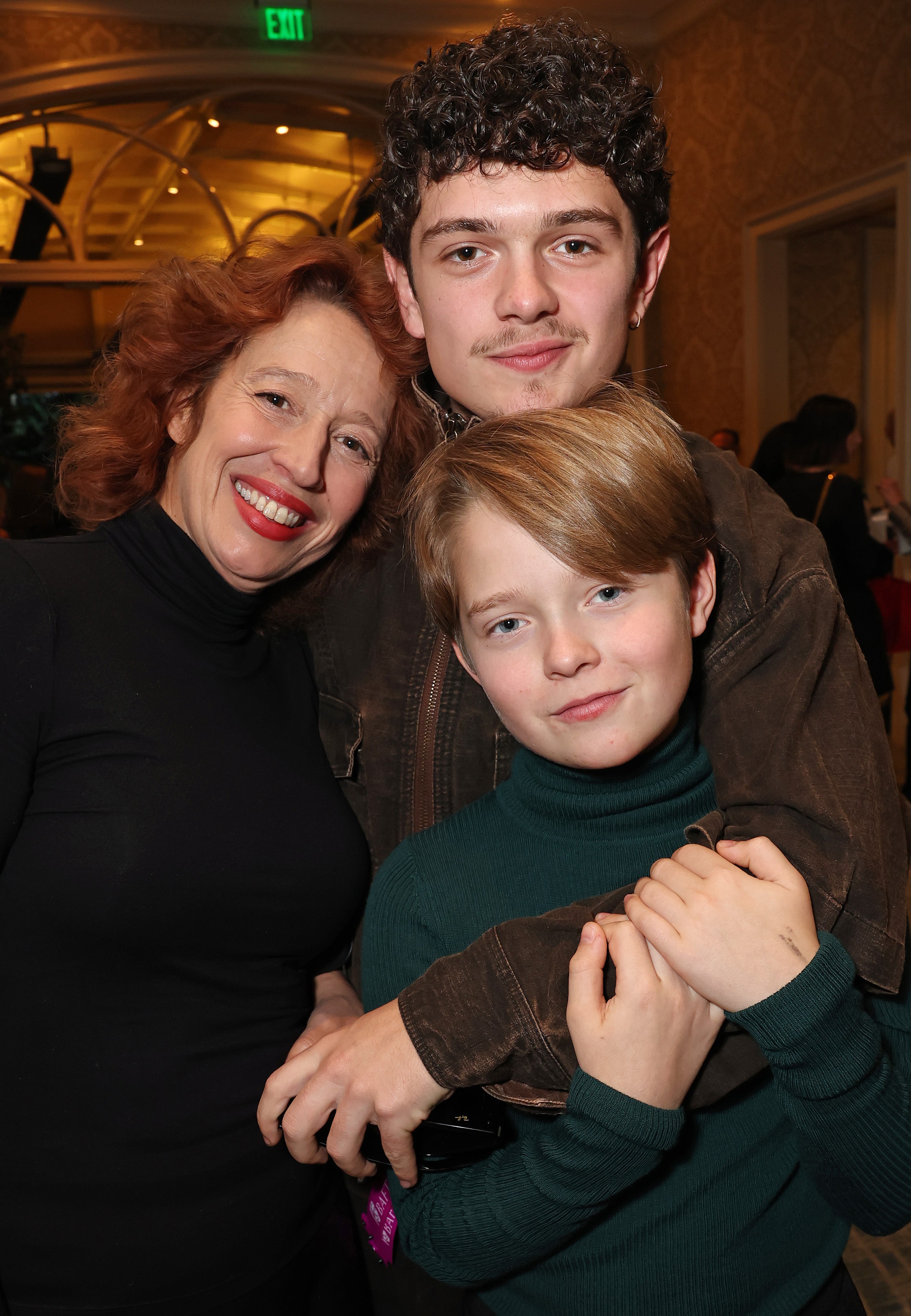 Katy Cavanagh with her sons Jacobi, 12, and Noah, 21