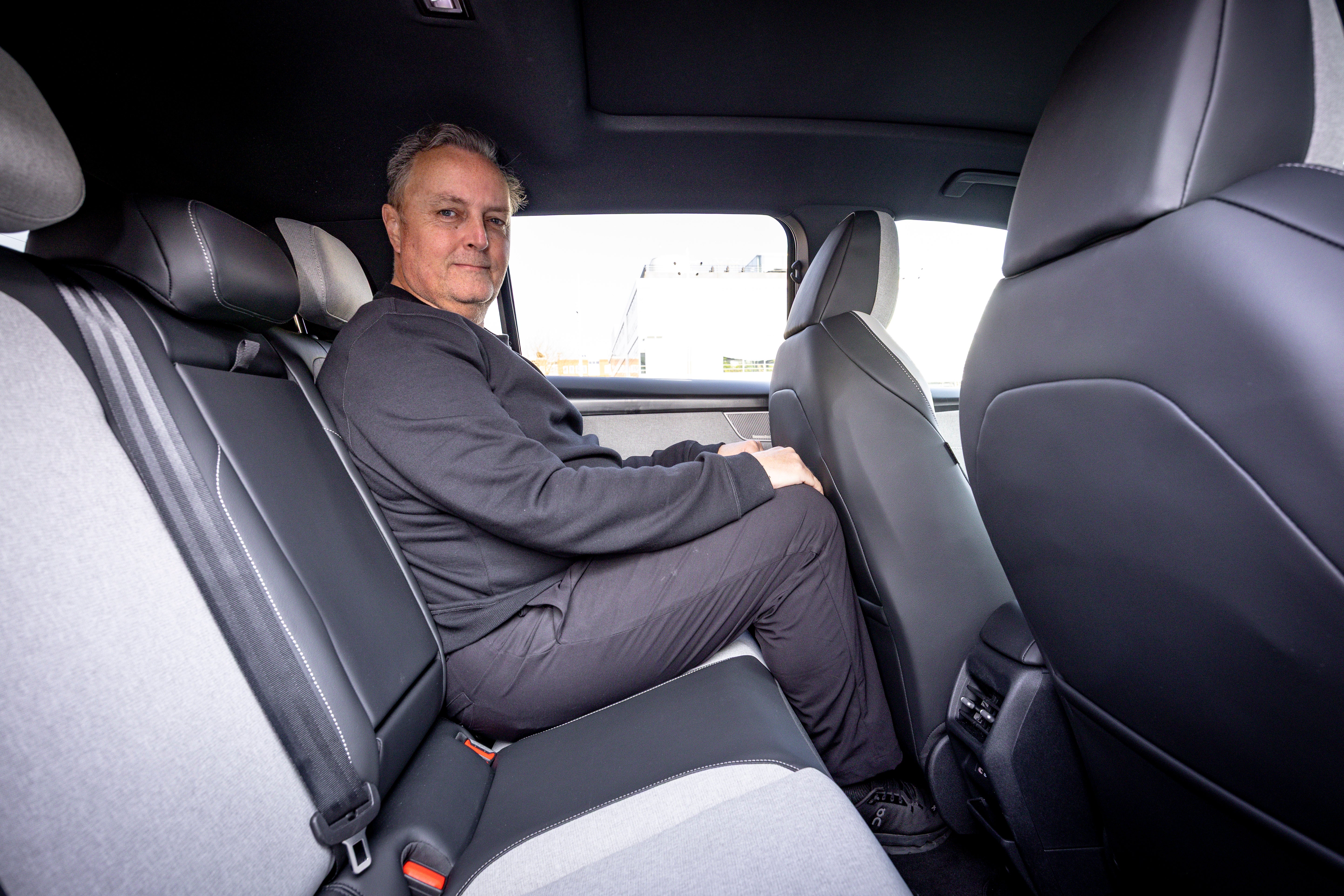 Rear knee room is a bit tighter than expected in the back of the Volkswagen ID. Cross