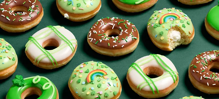 Krispy Kreme has several special menu items for St. Patrick’s Day