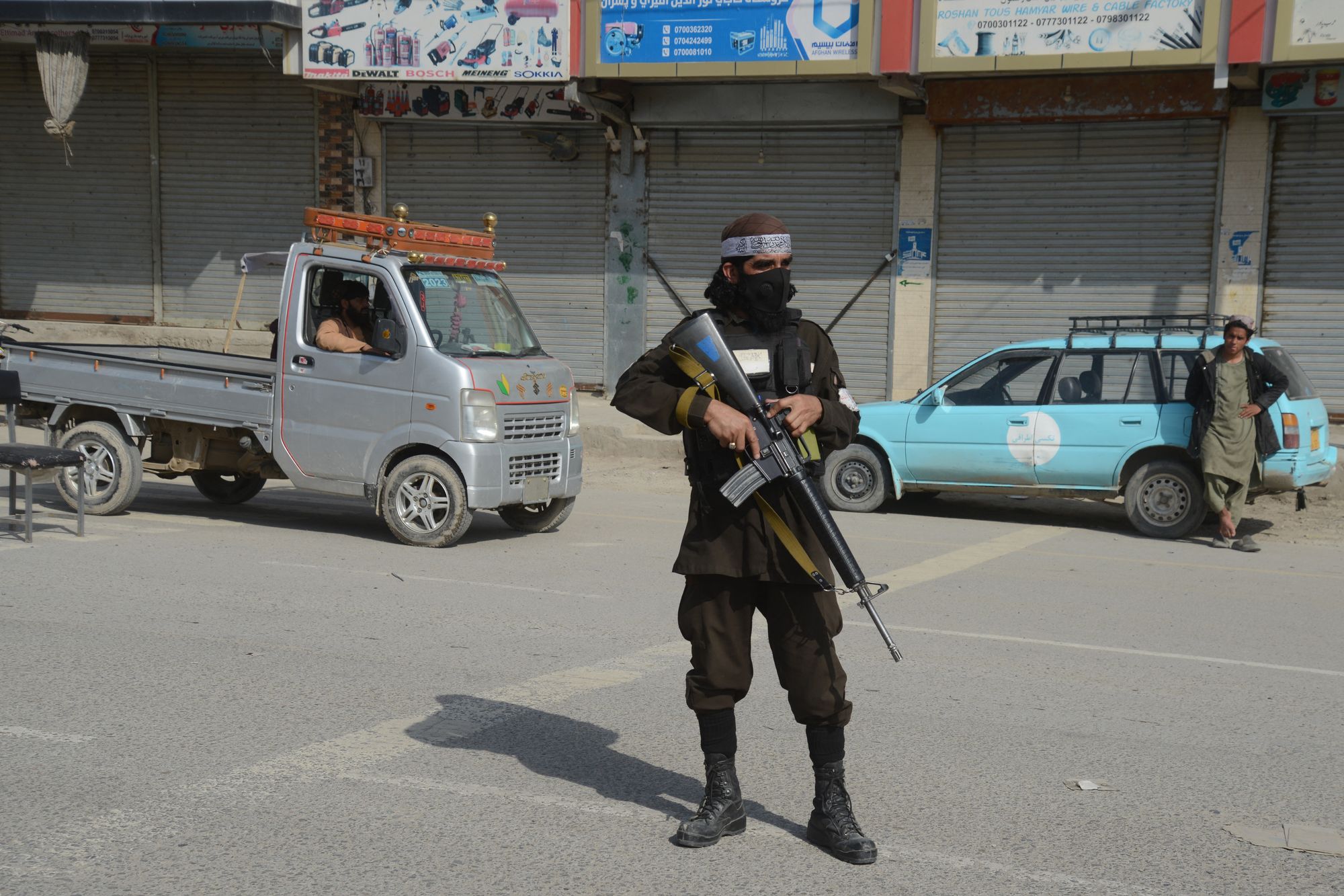 Children among four killed as Pakistan bombs fuel depot near Kandahar airport