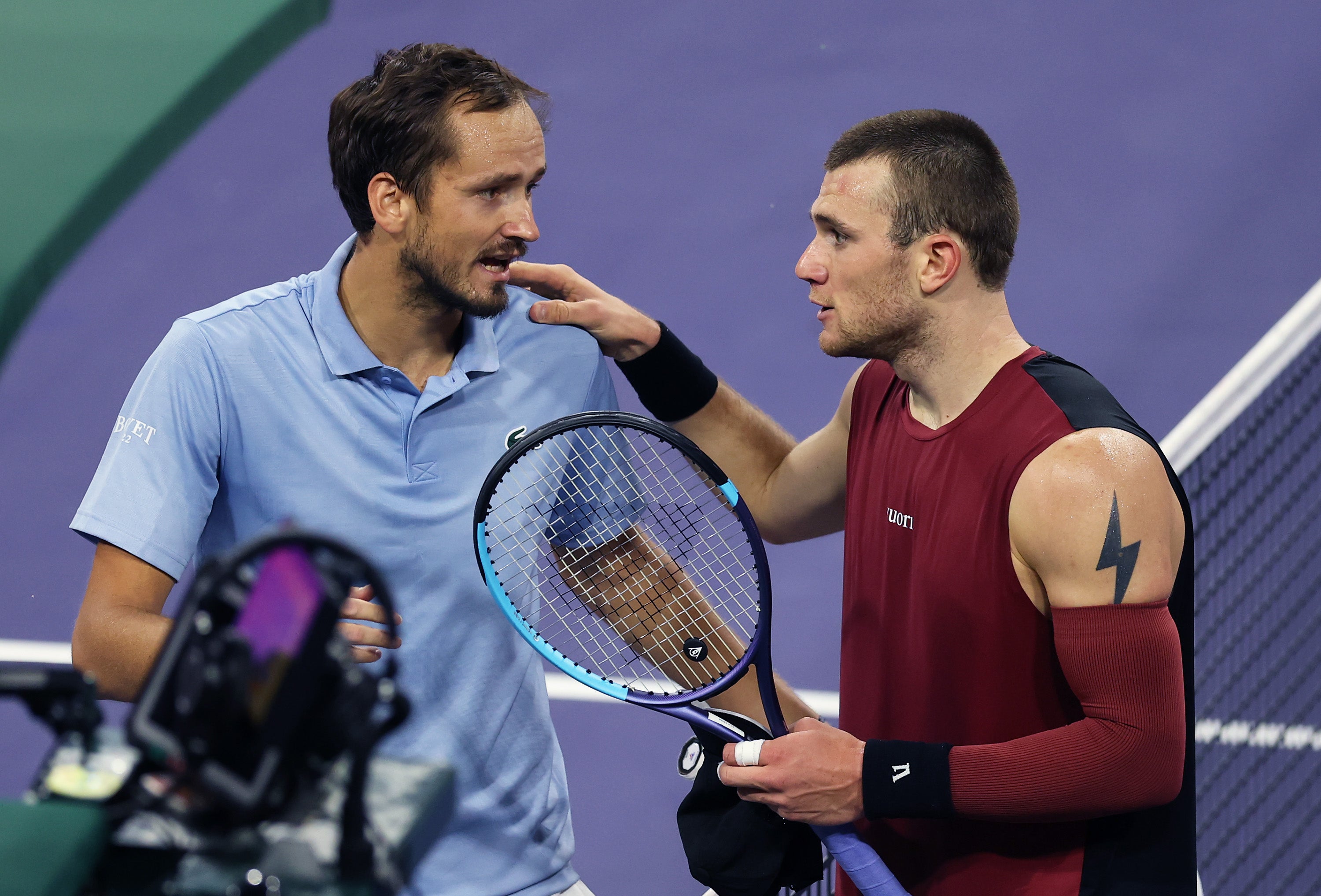 Jack Draper, looking understandably weary from his exploits in beating Novak Djokovic less than 24 hours earlier, went down 6-1 7-5 to Daniil Medvedev