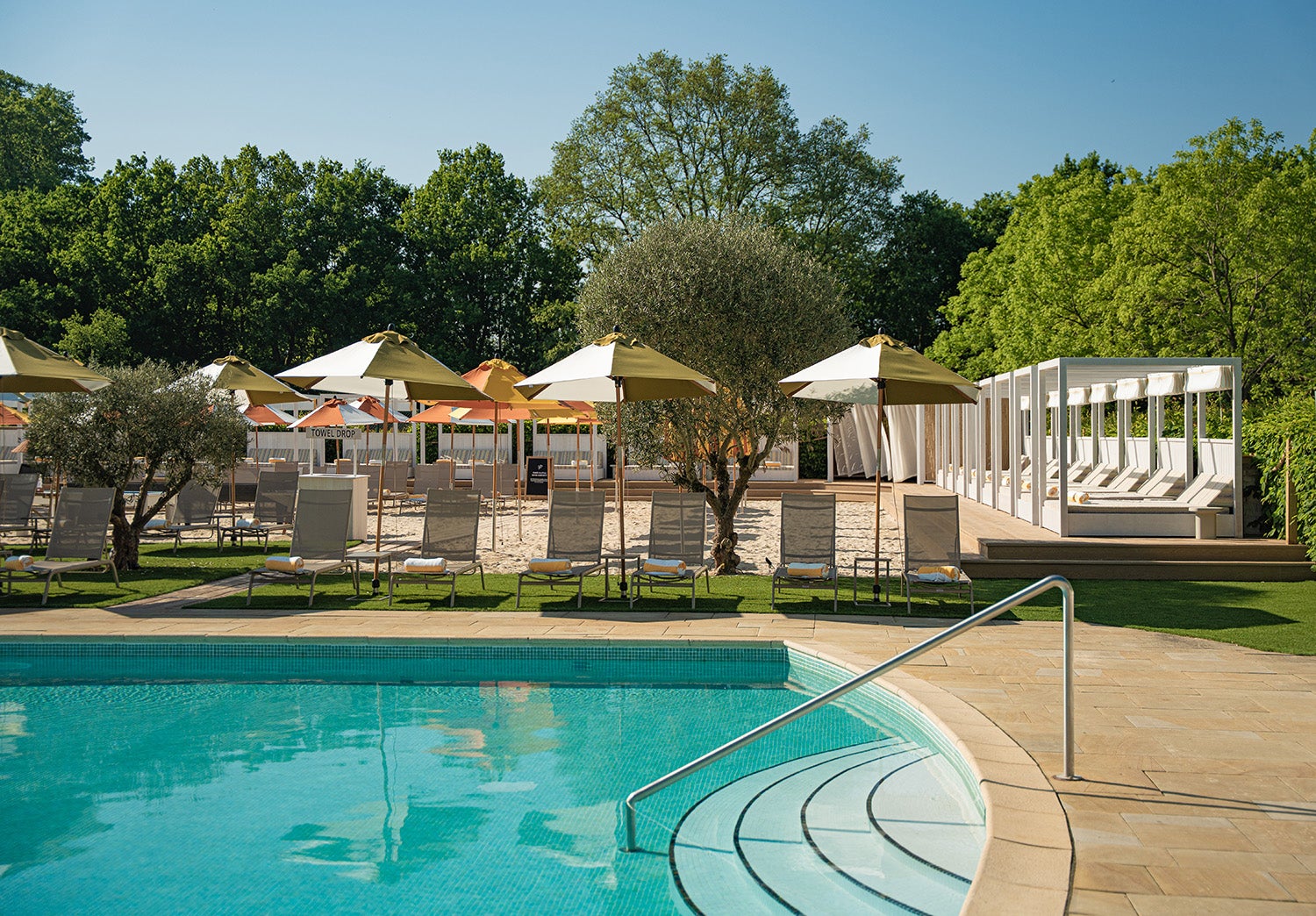 Laze around The Grove’s 25 metre outdoor pool