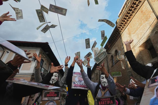 APTOPIX ECUADOR-PROTESTA