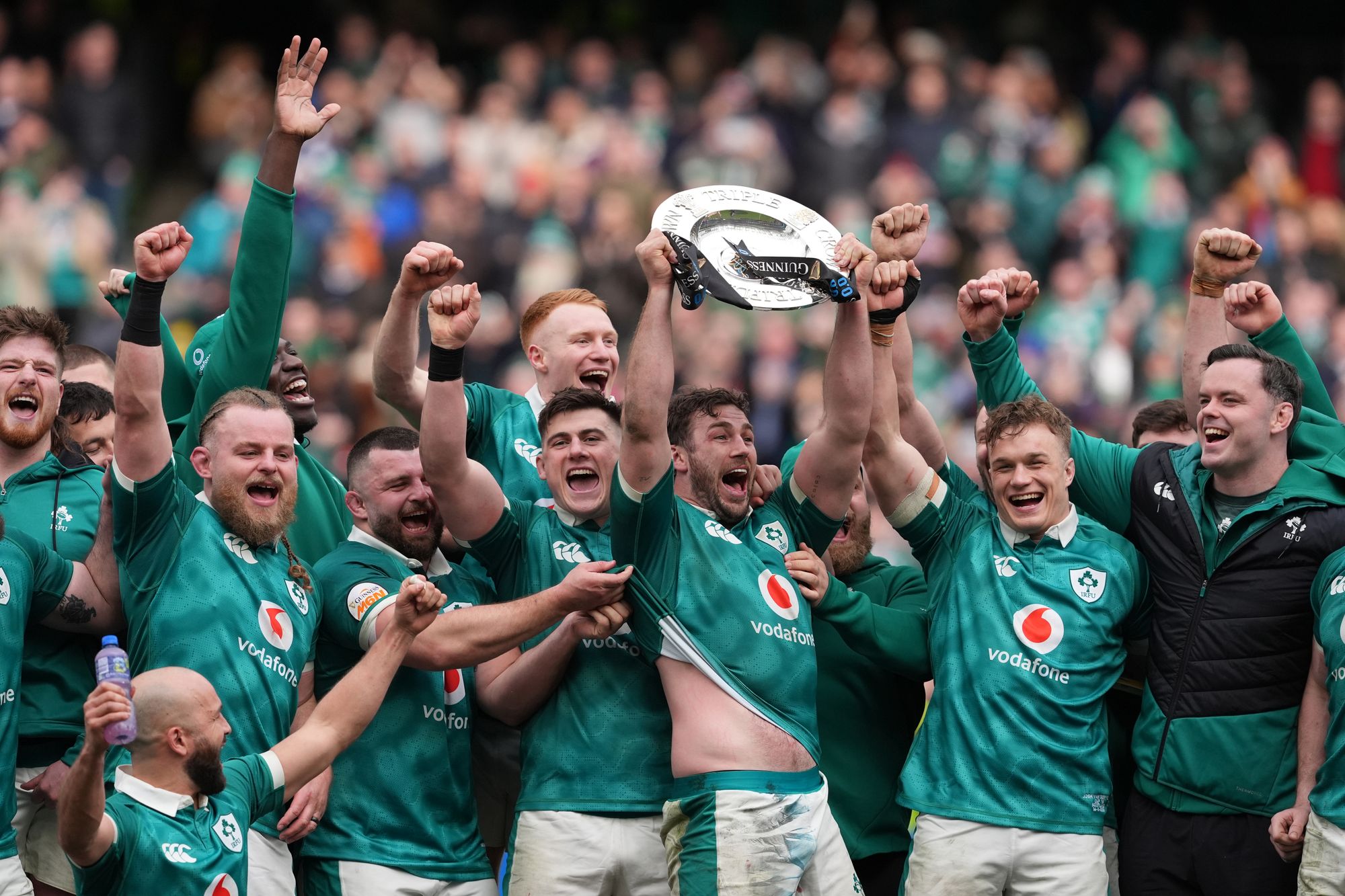 Ireland finished second and claimed a triple crown