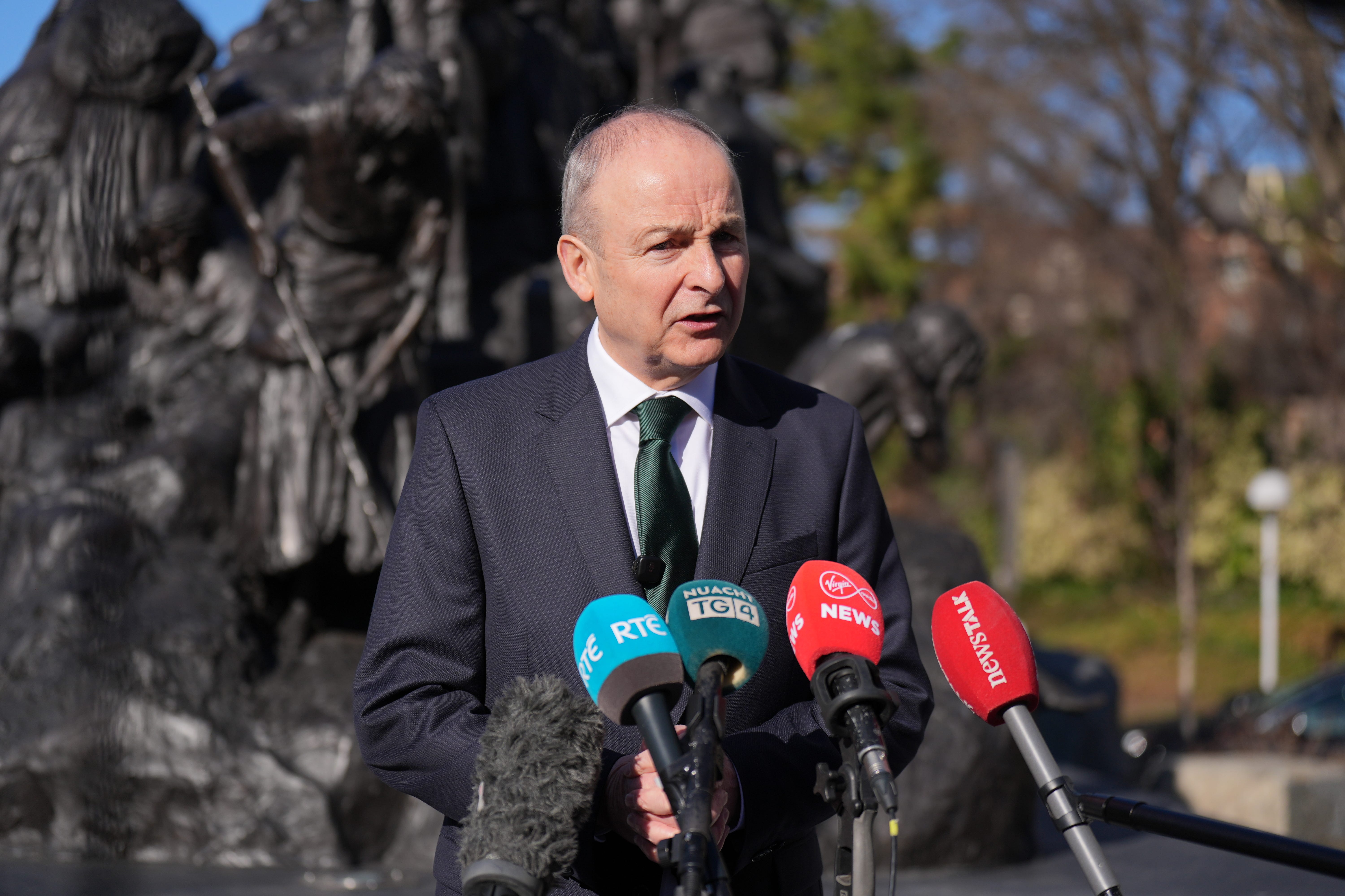 Micheal Martin has wished Buckley luck at the Oscars (Niall Carson/PA)