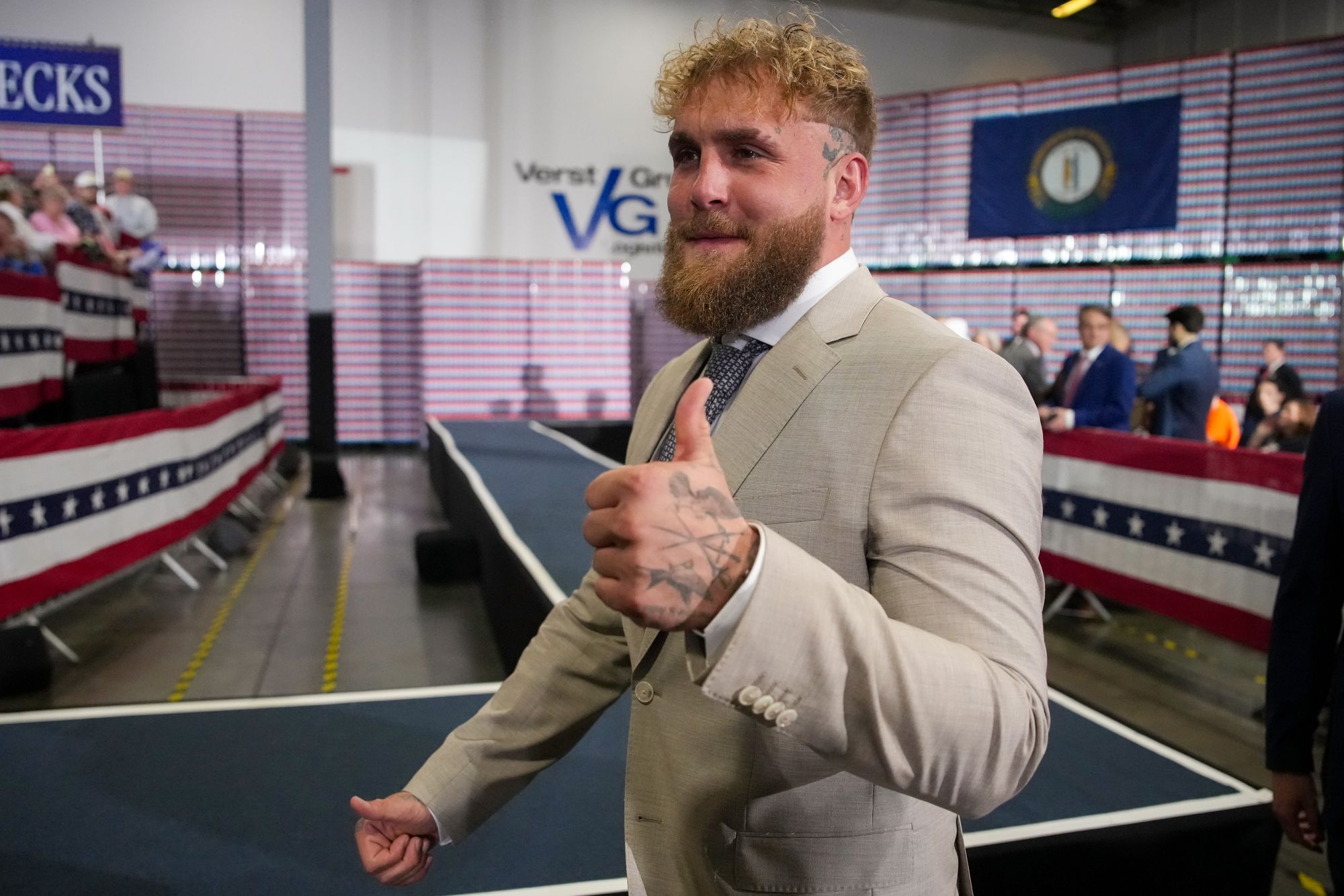 Trump sat down for a chat with boxer and influencer Jake Paul in Kentucky this week amid the Iran war