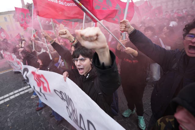 ITALIA-PROTESTAS